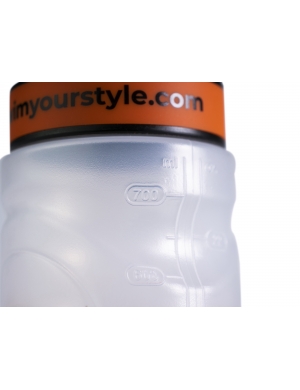 Borraccia shaker con contenitore, 500 ml, per proteine (bianco) :  .it: Salute e cura della persona