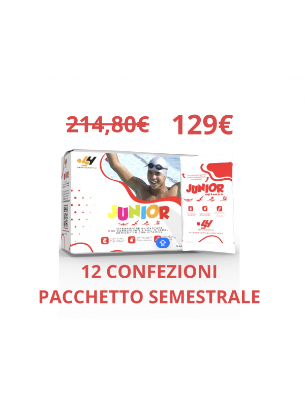 Swim Your Style Junior 14 bust – Pacchetto 12 confezioni  (168 bustine)/KIT NUOTATORI SEMESTRALE
